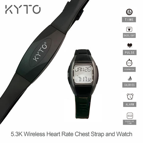 5.3K Real Time Wireless Pulse Heart Rate Watch with Chest Strap Supports  other 5.3k fitness equipment  to get values