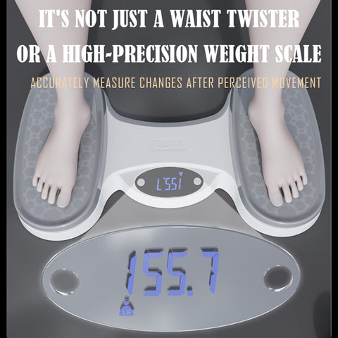 Digital Waist Twister Disc Exercise Twist Balance Board with Weighing Scale and Counter for Women Belly Fat Body Shaping KYTO2260+2263+2264