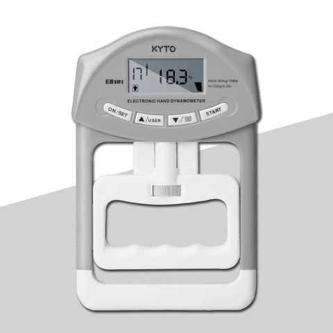 KYTO Digital Hand Dynamometer Grip Strength Measurement Meter Auto Capturing Hand Grip Power 200 Lbs / 90 Kgs