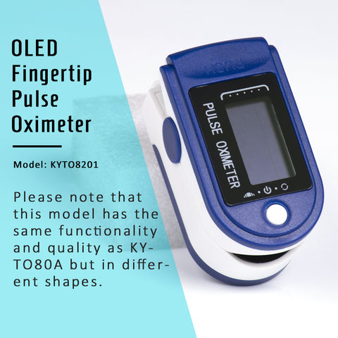 Fingertip blood oxygen pulse rate oximeter monitor - KYTO80A