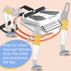 Slant Board Calf Stretcher Adjustable 5 Level Portable for Stretching Tight Calves or Plantar Fasciitis Home Gym with timer and resistance band---KYTO2250/2251