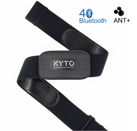 Bluetooth and ANT+ heart rate monitor with chest strap - KYTO2809