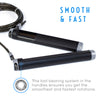 Smart Jump Rope Skipping Rope with APP Data Analysis Adjustable Rope Rechargeable Battery for Men Women Kids Indoor Outdoor KYTO2218