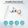 Self-fitting No howling Rechargeable Intelligent Noise Cancellation OTC Wireless Hearing Aid with Hearing Test iOS/Android APP,Bluetooth earphone