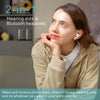 Self-fitting No howling Rechargeable Intelligent Noise Cancellation OTC Wireless Hearing Aid with Hearing Test iOS/Android APP,Bluetooth earphone