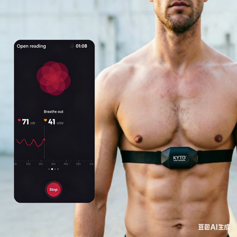 HRV heart rate monitor Bluetooth heart rate sensor with chest strap- KYTO2820