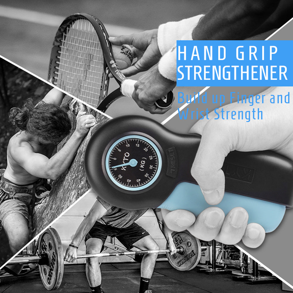 KYTO Hand Dynamometer Grip Power Strength Meter Hand Force Power 121lb ...