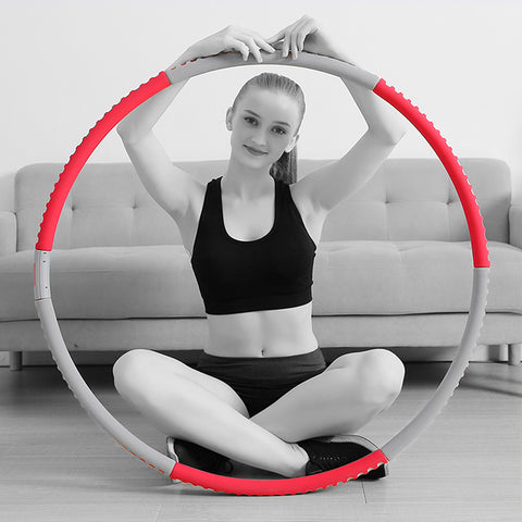 Hula Hoop with Digital Counter for Adults Exercise Removable Multiple Assembly Design 7 Detachable Sections Foam Padded---KYTO2463